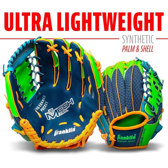 Sports Kids Baseball Glove and Foam Ball Set Youth Teeball Glove for Toddlers - Picture 4 of 7